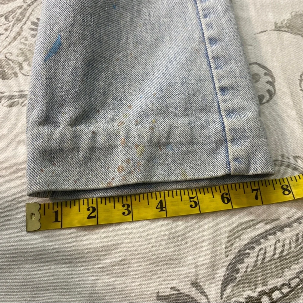 Vintage Levis Blank Tab 505xx 34X30 Measured‎ (32X28 )Thrashed Paint Jeans USA